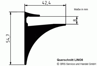 Maße für Profil LINO8