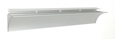 Wandprofil / Klemmleiste LINO19 aus Aluminium für 8 mm starke Regalböden