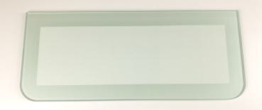 Glasboden - klarer Kern mit satiniertem Rand, 59,5x25 cm