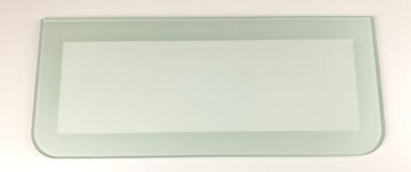 Glasboden - klarer Kern mit satiniertem Rand, 59,5x25 cm